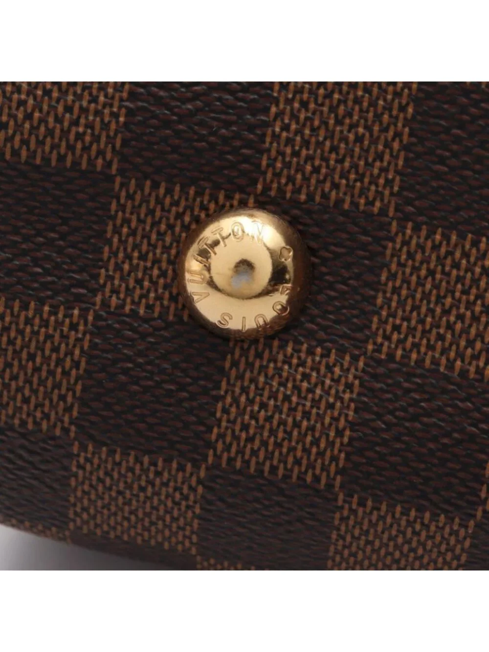 Louis Vuitton Duomo Damier Ebene Canvas Leather Handbag